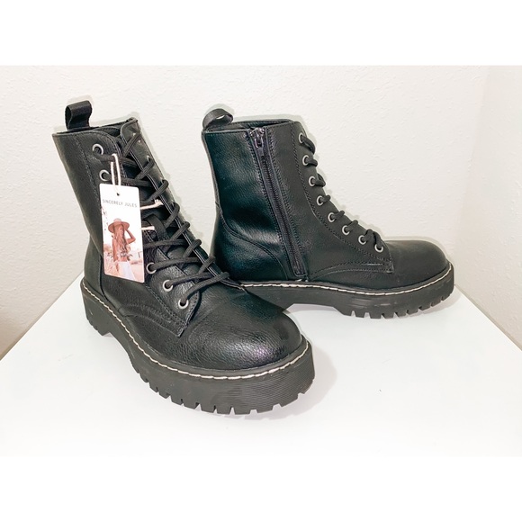 Sincerly Jules Shoes Rare Hard To Find Sincerely Jules Combat Boot